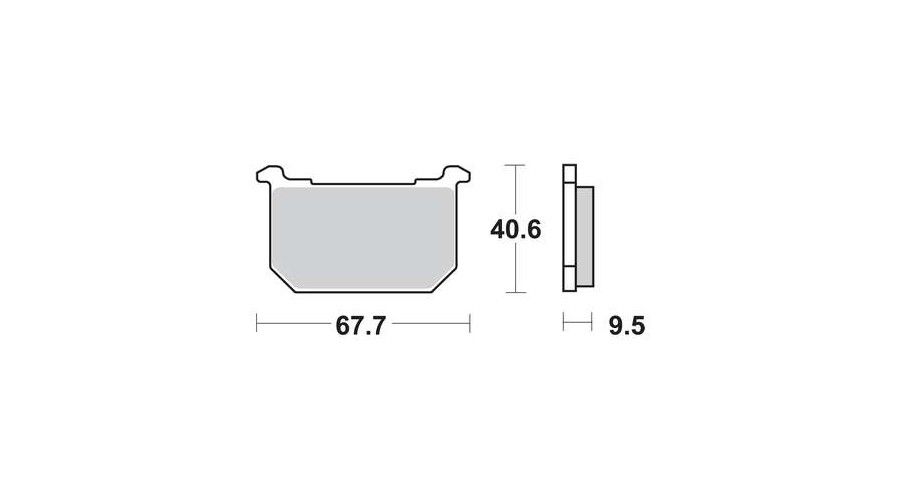 Motorkerékpár fékbetét Trw-Lucas MCB516