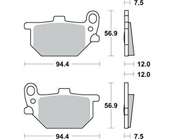Motorkerékpár fékbetét Trw-Lucas MCB520