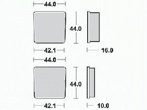 Motorkerékpár fékbetét Trw-Lucas MCB506