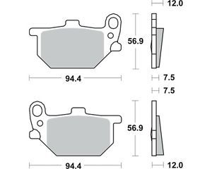 Motorkerékpár fékbetét Trw-Lucas MCB503