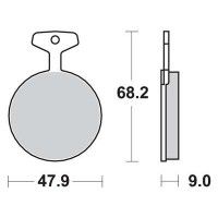 Motorkerékpár fékbetét Trw-Lucas MCB44