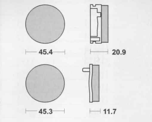 Motorkerékpár fékbetét Trw-Lucas MCB29