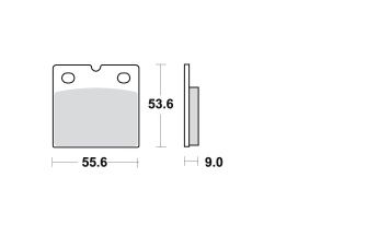 Motorkerékpár fékbetét Trw-Lucas MCB19