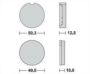Motorkerékpár fékbetét Trw-Lucas MCB16