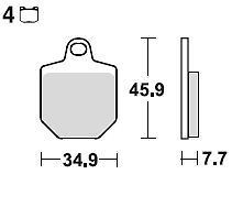 Motorkerékpár fékbetét Trw-Lucas MCB794SRQ
