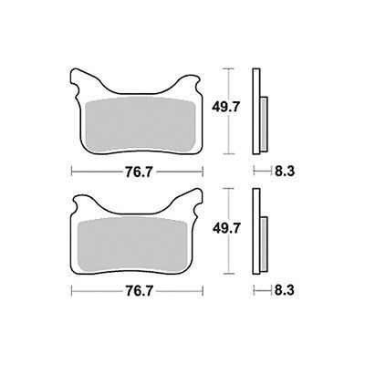 Motorkerékpár fékbetét Trw-Lucas MCB793SRQ