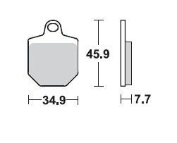 Motorkerékpár fékbetét Trw-Lucas MCB794RSI