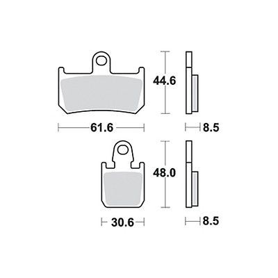 Motorkerékpár fékbetét Trw-Lucas MCB795CRQ