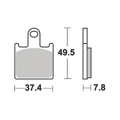 Motorkerékpár fékbetét Trw-Lucas MCB789CRQ