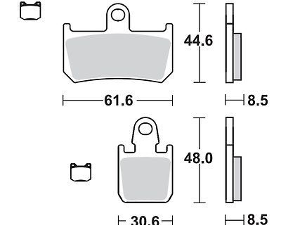 Motorkerékpár fékbetét Trw-Lucas MCB795SV