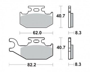 Motorkerékpár fékbetét Trw-Lucas MCB788SI