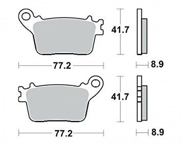Motorkerékpár fékbetét Trw-Lucas MCB784SH