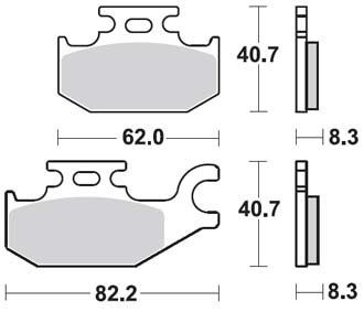 Motorkerékpár fékbetét Trw-Lucas MCB787SI