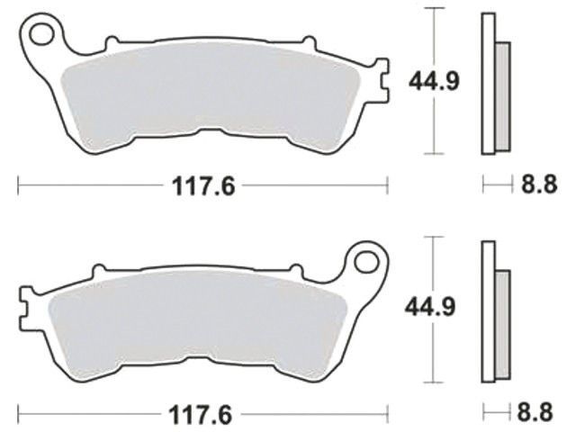 Motorkerékpár fékbetét Trw-Lucas MCB776SV