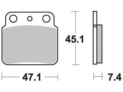 Motorkerékpár fékbetét Trw-Lucas MCB626SI