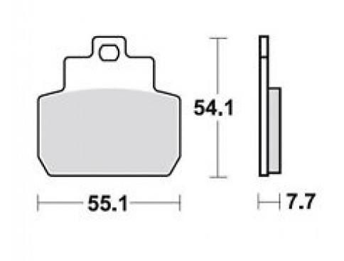 Motorkerékpár fékbetét Trw-Lucas MCB782