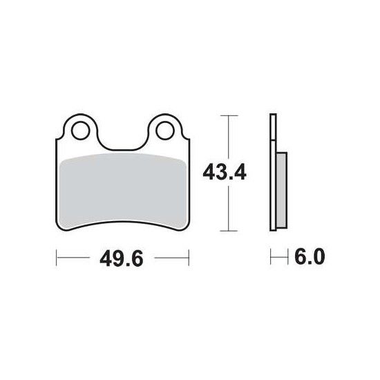 Motorkerékpár fékbetét Trw-Lucas MCB766