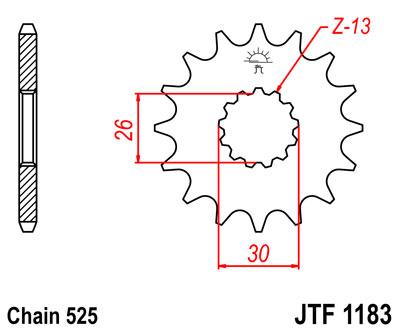 JT első lánckerék JTF1183-17