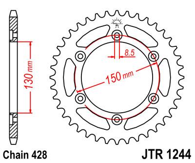 JT hátsó lánckerék JTR1244-51