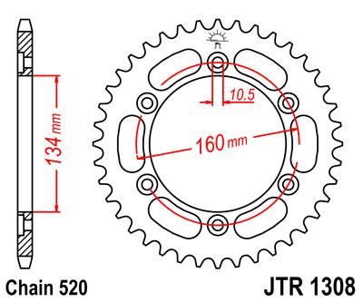 JT hátsó lánckerék JTR1308-42