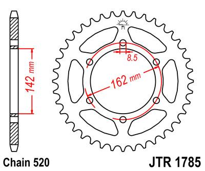 JT hátsó lánckerék JTR1785-48