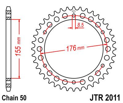 JT hátsó lánckerék JTR2011-42
