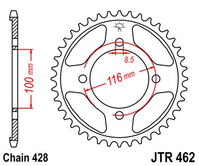 JT hátsó lánckerék JTR462-49